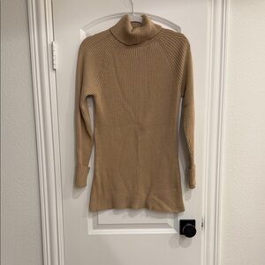 White House Black Market Camel Turtleneck Sweater